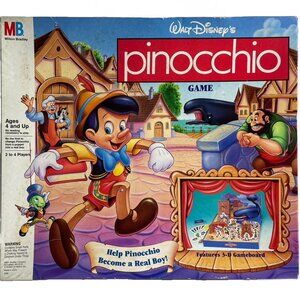• 🤥 🎲 WOW ! AMAZING Walt Disney Pinocchio Board Game by Parker Brothers